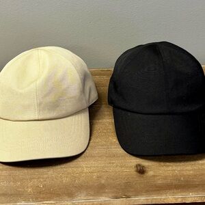 Madewell Tan and Black Baseball Caps